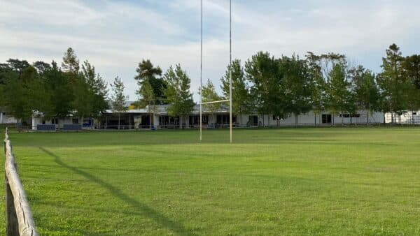 Canchas del Lobos Rugby Club al atardecer